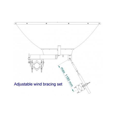 JIROUS JRZ-1200 ADJUSTABLE Nastavitelná sada proti větru