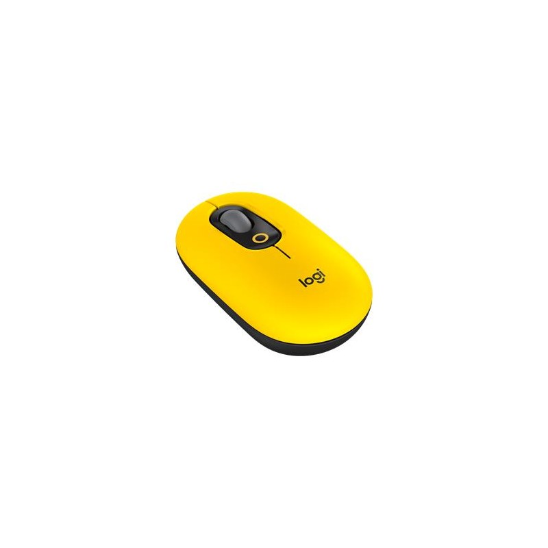 Logitech myš POP - černo-žlutá/optická/ 4 tlačítka/bezdrátová/Bluetooth/4000dpi