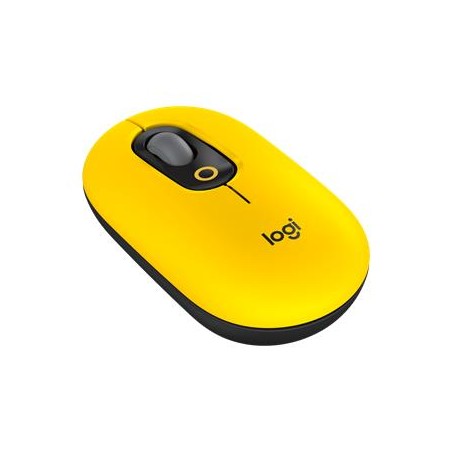 Logitech myš POP - černo-žlutá/optická/ 4 tlačítka/bezdrátová/Bluetooth/4000dpi