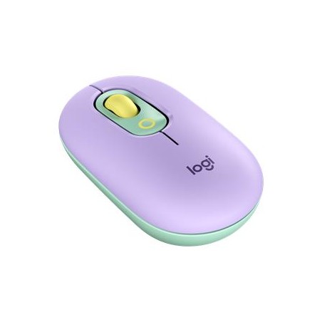 Logitech myš POP - zeleno-fialová/optická/ 4 tlačítka/bezdrátová/Bluetooth/4000dpi