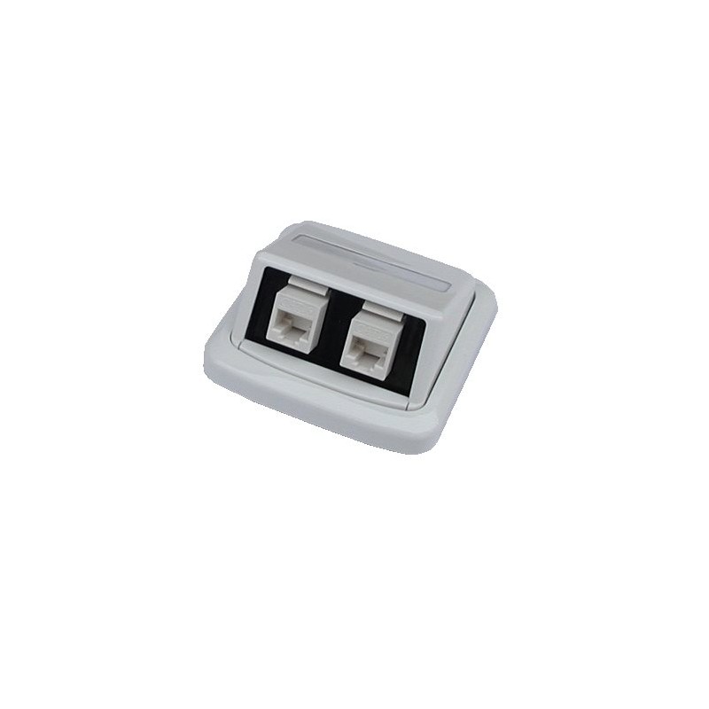 Dvojzásuvka ABB TANGO 2xRJ45 Cat5e UTP bílá