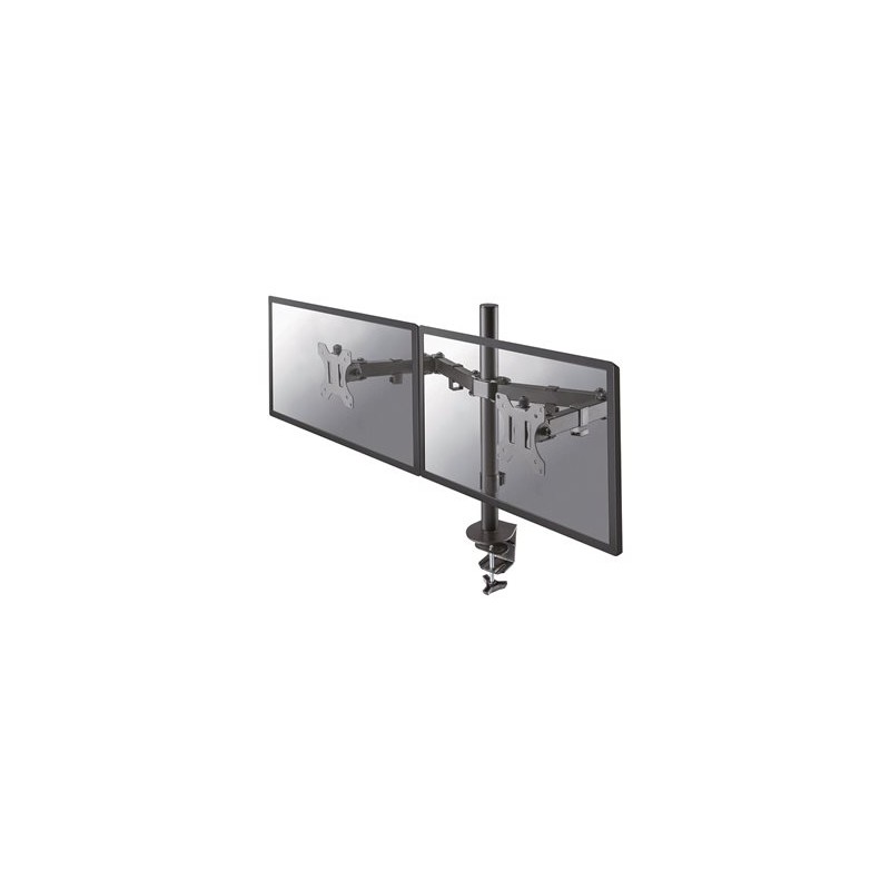 Neomounts FPMA-D550DBLACK/Držák displeje/na stůl/10-32"/svorka/VESA 100X100/nosn. 2x 8kg/2 displeje/černý