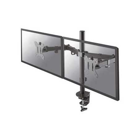 Neomounts FPMA-D550DBLACK/Držák displeje/na stůl/10-32"/svorka/VESA 100X100/nosn. 2x 8kg/2 displeje/černý