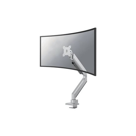 Neomounts Select NM-D775SILVERPLUS/Držák zakřiv. displeje/na stůl/10-49"/svorka/VESA 100X100/nosn. 10kg/plyn. píst/stří