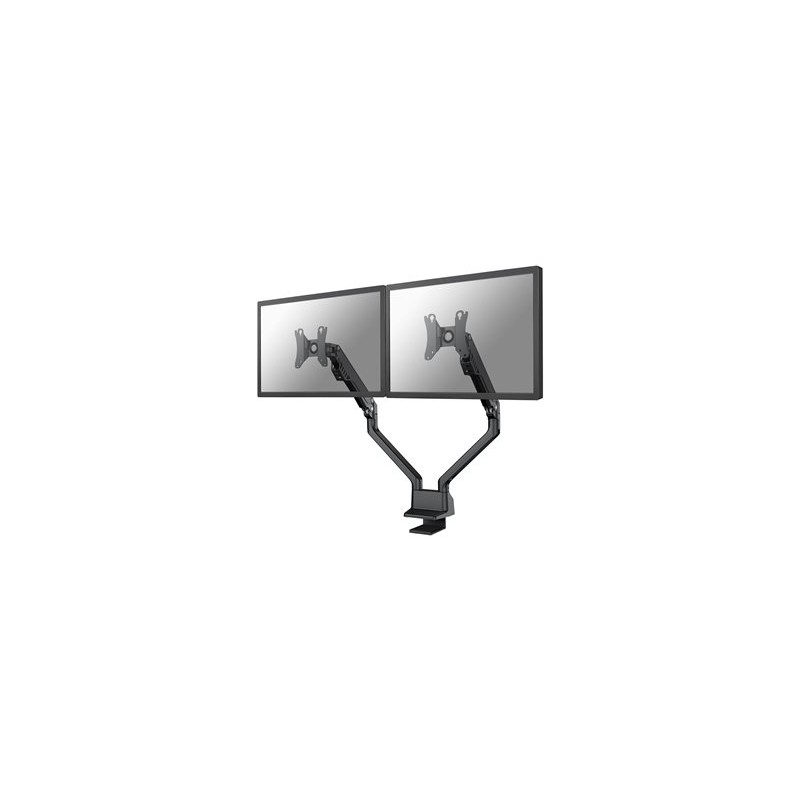 Neomounts FPMA-D750DBLACK2/Držák displeje/na stůl/10-32"/svorka/VESA 100X100/nosn. 2x8kg/plynový píst/2 displeje/černý