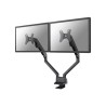 Neomounts FPMA-D750DBLACK2/Držák displeje/na stůl/10-32"/svorka/VESA 100X100/nosn. 2x8kg/plynový píst/2 displeje/černý