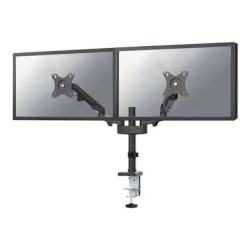 Neomounts DS70-750BL2/Držák displeje/tyč na stůl/17-27"/svorka/VESA 100X100/nosn. 2x7kg/plynový píst/2 displeje/černý