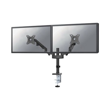 Neomounts DS70-750BL2/Držák displeje/tyč na stůl/17-27"/svorka/VESA 100X100/nosn. 2x7kg/plynový píst/2 displeje/černý