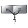 Neomounts DS70-750BL2/Držák displeje/tyč na stůl/17-27"/svorka/VESA 100X100/nosn. 2x7kg/plynový píst/2 displeje/černý