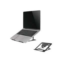 Neomounts NSLS085BLACK/Držák na notebook,tablet/na stůl/10-17"/nosn. 5kg/ 6 různých výškových poloh/skládací/černý