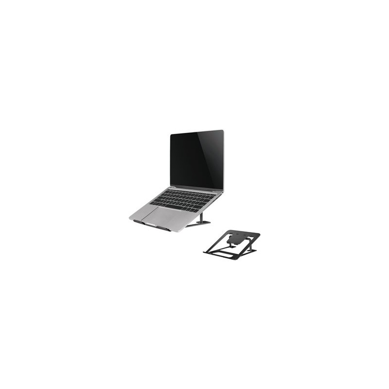 Neomounts NSLS085BLACK/Držák na notebook,tablet/na stůl/10-17"/nosn. 5kg/ 6 různých výškových poloh/skládací/černý
