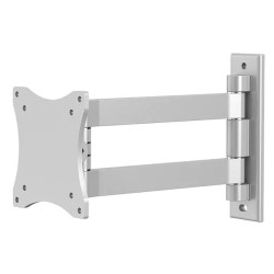 Neomounts FPMA-W820/Držák displeje/na stěnu/10-27"/sklopný/2 čepy/VESA 100X100/nosn. 15kg/stříbrný