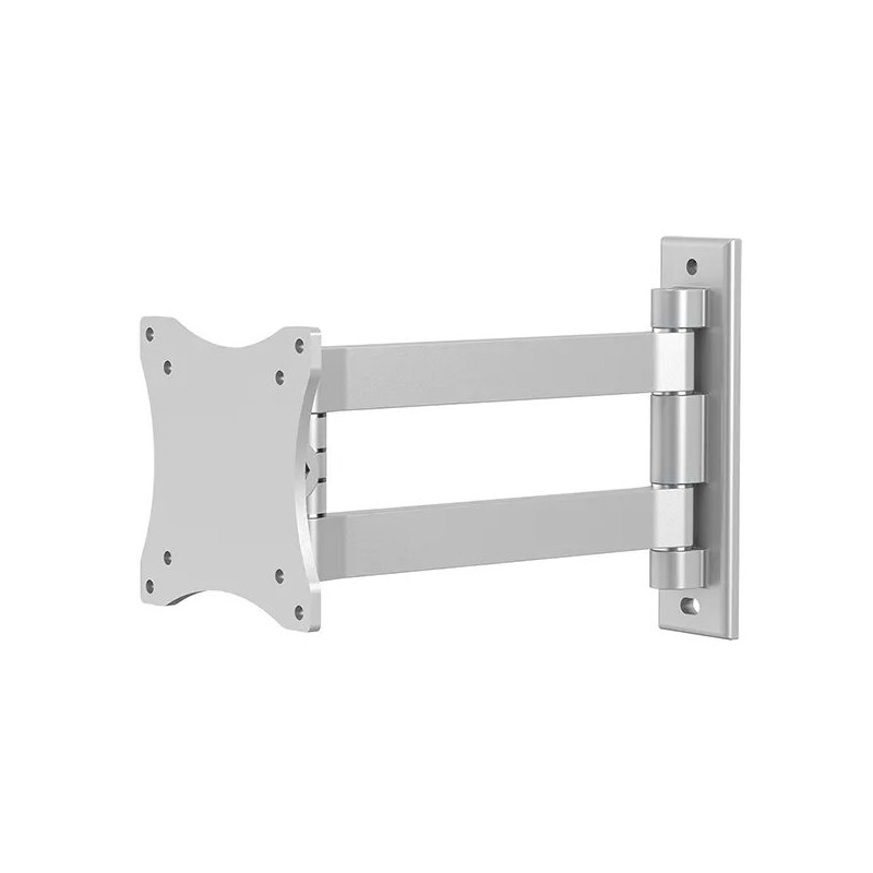 Neomounts FPMA-W820/Držák displeje/na stěnu/10-27"/sklopný/2 čepy/VESA 100X100/nosn. 15kg/stříbrný