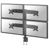 Neomounts FPMA-D700D4/Držák displeje/na stůl/19-30"/svorka/VESA 100X100/nosn. 4x8kg/4 displeje/černý