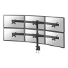Neomounts FPMA-D700D6/Držák displeje/na stůl/19-27"/svorka/VESA 100X100/nosn. 6x8kg/6 displejů/černý