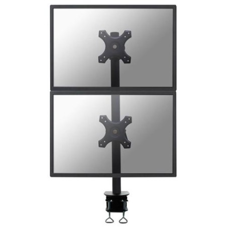 Neomounts FPMA-D700DV/Držák displeje/na stůl/10-27"/svorka/VESA 100X100/nosn. 2x6kg/2 displeje vert/černý