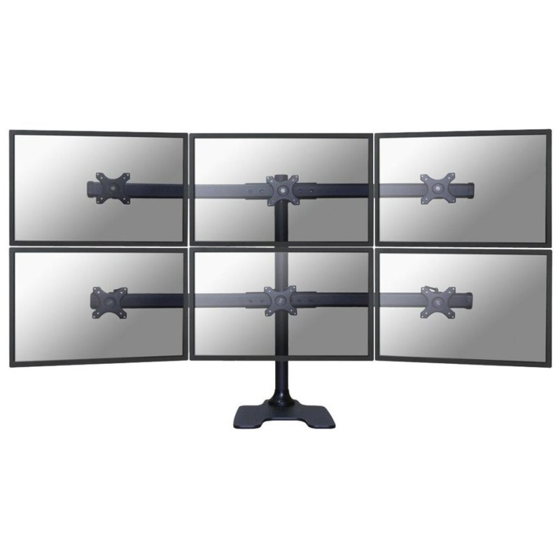 Neomounts FPMA-D700DD6/Držák displeje/na stůl/10-27"/stojan+průchodka/VESA 100X100/nosn. 6x8kg/6 displejů/černý