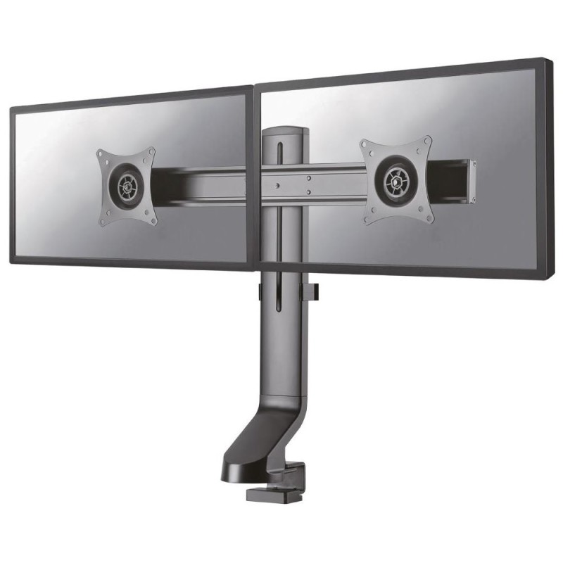 Neomounts FPMA-D860DBLACK /Držák displeje/na stůl/10-27"/svorka+průchodka/VESA 100X100/nosn.2x7kg/2 displeje/černý
