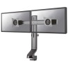 Neomounts FPMA-D860DBLACK /Držák displeje/na stůl/10-27"/svorka+průchodka/VESA 100X100/nosn.2x7kg/2 displeje/černý