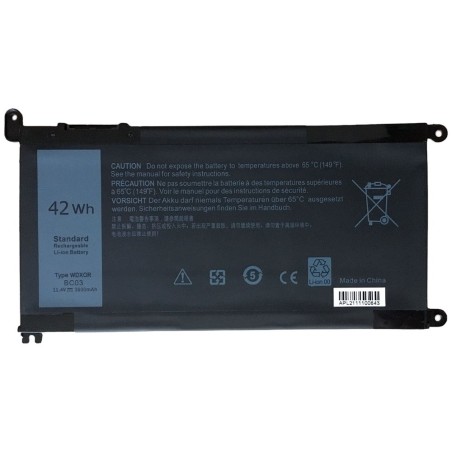 TRX baterie WDX0R/ 11.4V/ 3600 mAh/ Li-Ion/ Dell Inspiron 5368 5378 5379 5482 5565 5567 5568 5570 7560/ neoriginální