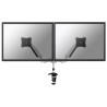 Neomounts FPMA-D950D/Držák displeje/na stůl/10-27"/svorka+průchodka/VESA 100X100/plyn. píst/nosn.2x9kg/2 displeje/stříb