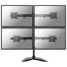 Neomounts Select NM-D335D4BLACK / Flat Screen Desk mount (10-27") desk clamp/stand/grommet / Black