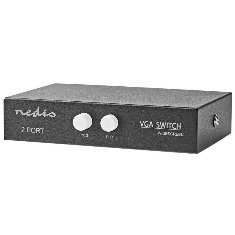 Nedis CSWI5902BK - 2portový | VGA Přepínač | Černý