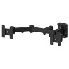 Neomounts FPMA-W960D/Držák displeje/na stěnu/10-27"/sklopný/3 čepy/VESA 100X100/nosn. 2x6kg/2 displeje/černý