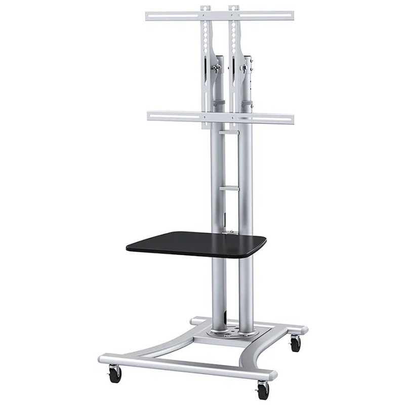 Neomounts PLASMA-M1800E / Mobile Flat Screen Floor Stand (height: 110-180 cm) / Silver