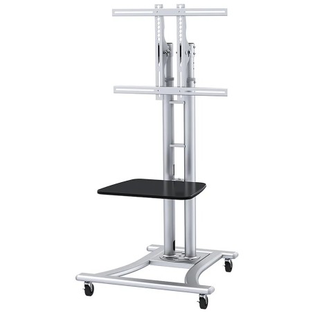 Neomounts PLASMA-M1800E / Mobile Flat Screen Floor Stand (height: 110-180 cm) / Silver
