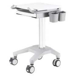 Neomounts MED-M200 / Mobile Laptop Cart, incl. keyboard & mouse drawer / Creme