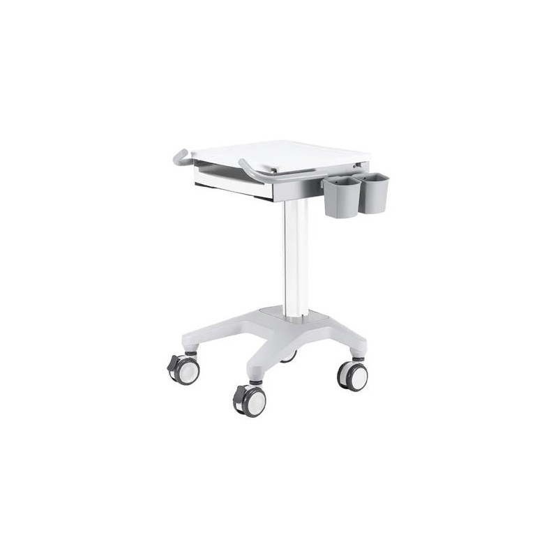 Neomounts MED-M200 / Mobile Laptop Cart, incl. keyboard & mouse drawer / Creme