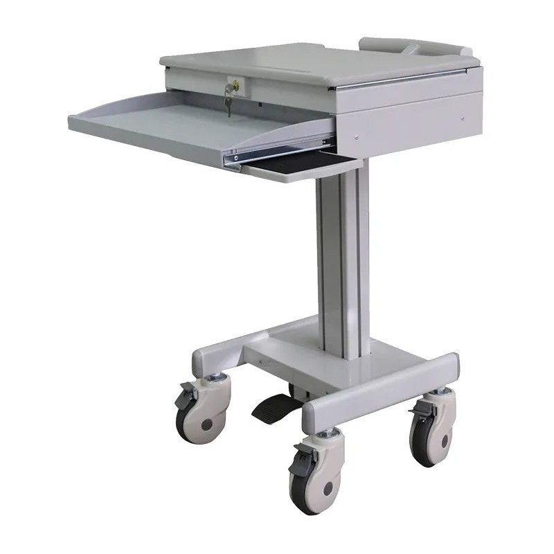 Neomounts MED-M100 / Mobile Laptop Cart, incl. keyboard & mouse drawer / Creme