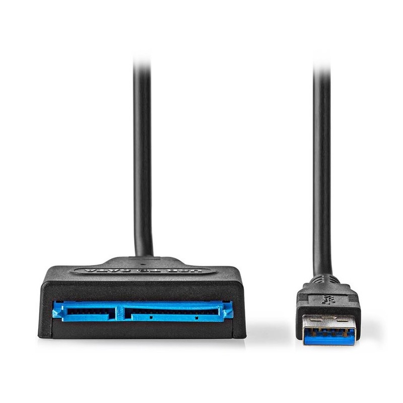 NEDIS adaptér USB 3.2 Gen1/ 2,5"/ SATA I, II, III/ napájení z USB/ 30 cm/ černý/ blistr