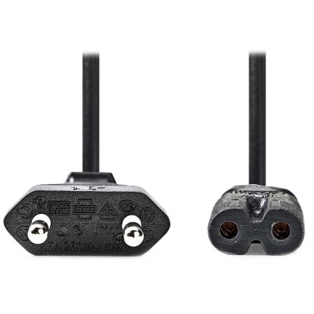 Nedis CEGL11040BK10 - Napájecí Kabel | Euro Zástrčka – IEC-320-C7 | 1 m | Černá