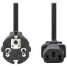 Nedis CEGL10030BK50 - Napájecí Kabel | Typ F Zástrčka | IEC-320-C13 | Přímý | Přímý | 5 m | Černá