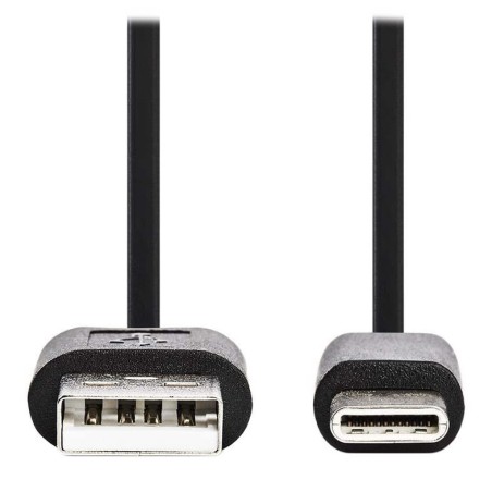 Nedis CCGB60600BK01 - USB 2.0 kabel | Typ-C Zástrčka - A Zástrčka | 0,1 m | Černá barva