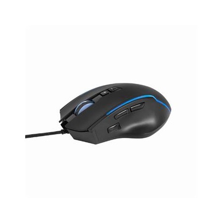 Gembird Myš RAGNAR RX300, podsvícená, 8 tlačítek, 12 000DPI, USB, černá
