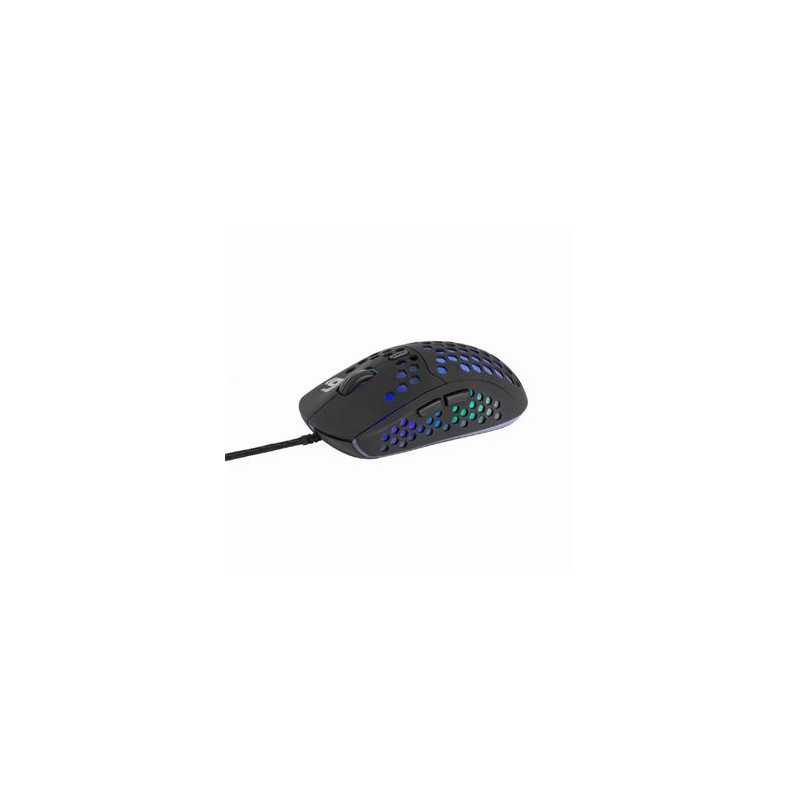 Gembird Myš RAGNAR RX400, podsvícená, 6 tlačítek, 7200DPI, USB, černá