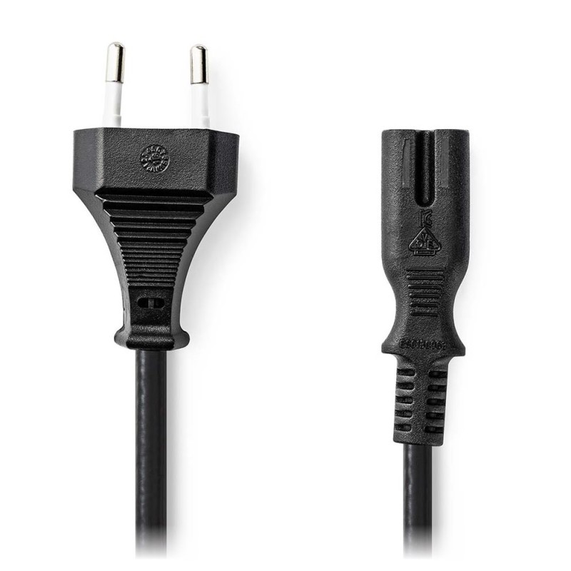 Nedis CEGL11040BK50 - Napájecí Kabel | Euro Zástrčka – IEC-320-C7 | 5 m | Černá