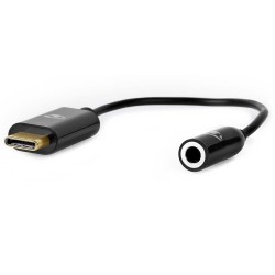 Nedis CCBW65950BK015 - USB-C Adaptér | USB-C Zástrčka – 3,5 mm Zásuvka | 0,15 m | Černý