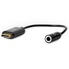 Nedis CCBW65950BK015 - USB-C Adaptér | USB-C Zástrčka – 3,5 mm Zásuvka | 0,15 m | Černý