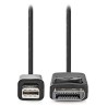 NEDIS Mini DisplayPort kabel/ Mini DisplayPort Zástrčka - DisplayPort Zástrčka/ černý/ bulk/ 2 m