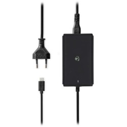 Nedis NBAU45110BK - Adaptér k notebooku| GaN | 45 W | 5 / 9 / 12 / 15 / 20 V DC | 2.25 / 2.33 / 2.92 / 3.0 A | Euro / T