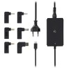 Nedis NBAU65110BK - Adaptér k notebooku| GaN | 65 W | 5 / 9 / 12 / 15 / 20 V DC | 2.4 / 3.0 / 3.25 A | Euro / Typ-C