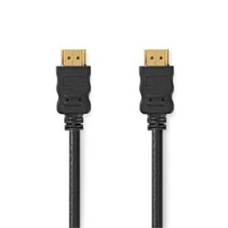 NEDIS High Speed HDMI 2.0 kabel s ethernetem/ 4K@60Hz/ zlacené konektory HDMI-HDMI/ černý/ bulk/ 1,5m