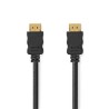 NEDIS High Speed HDMI 2.0 kabel s ethernetem/ 4K@60Hz/ zlacené konektory HDMI-HDMI/ černý/ bulk/ 1,5m