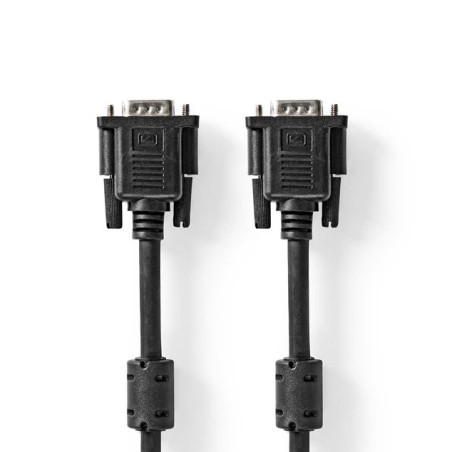 NEDIS kabel VGA (D-SUB)/ zástrčka VGA - zástrčka VGA/ černý/ bulk/ 2m