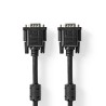 NEDIS kabel VGA (D-SUB)/ zástrčka VGA - zástrčka VGA/ černý/ bulk/ 2m