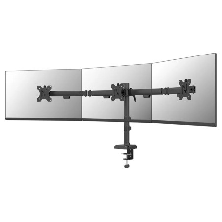 Neomounts NERO Triple Flat Screen Desk Mount 10-27 "(phone holder+Quick-fix clamp/grommet)